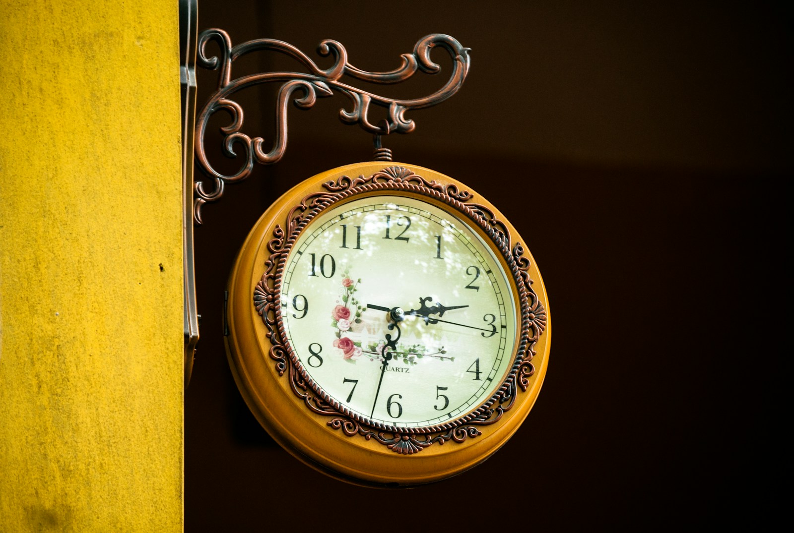 a clock on a wall